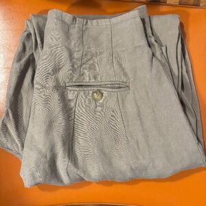 Chelsea Mak Linen Slacks Dress Pants Small